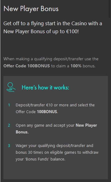 Casino Welcome Bonus